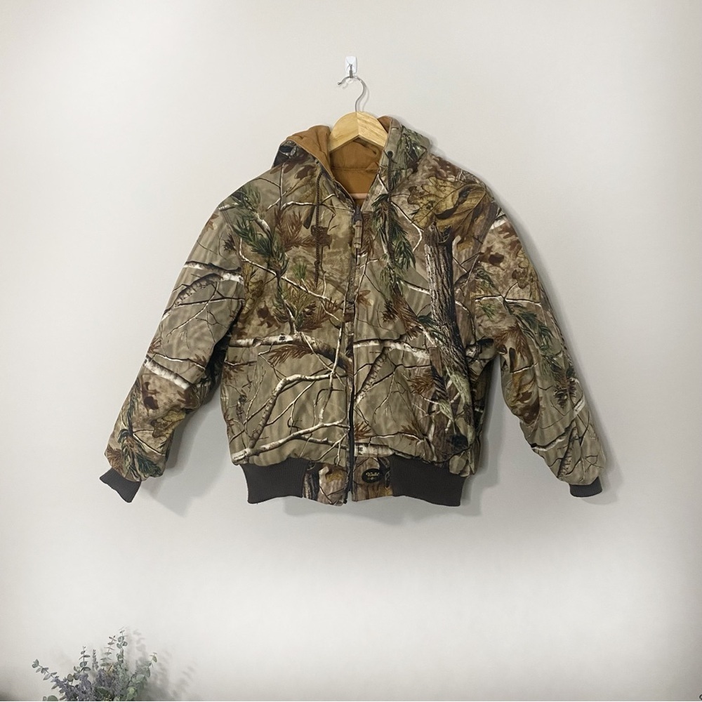 Vintage Women's Size: Medium Camouflage Real Tree Full Zip Hooded Jacket